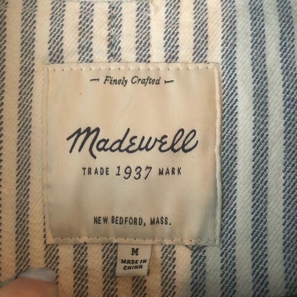 stripped denim jacket - Picture 2 of 5